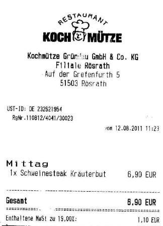 nfhm Hffner Kochmtze Restaurant